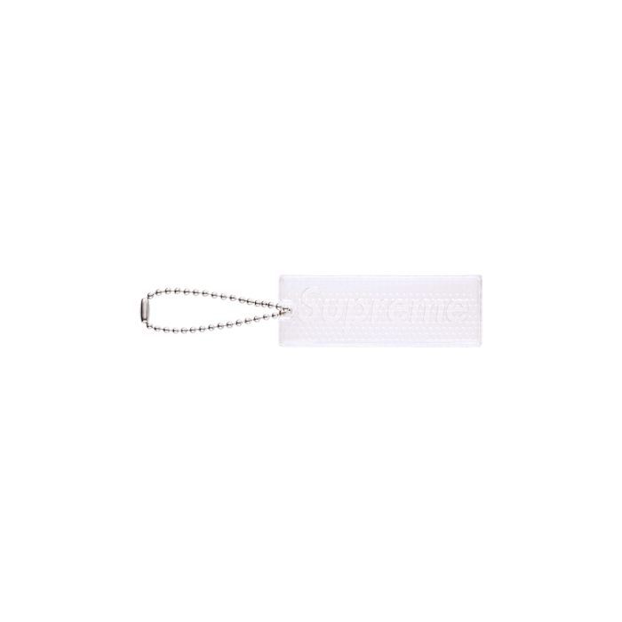 Supreme Reflective Keychain Clear