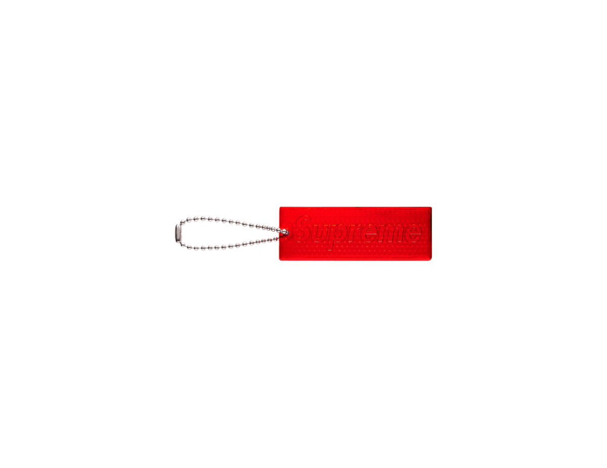 Supreme Reflective Keychain Red