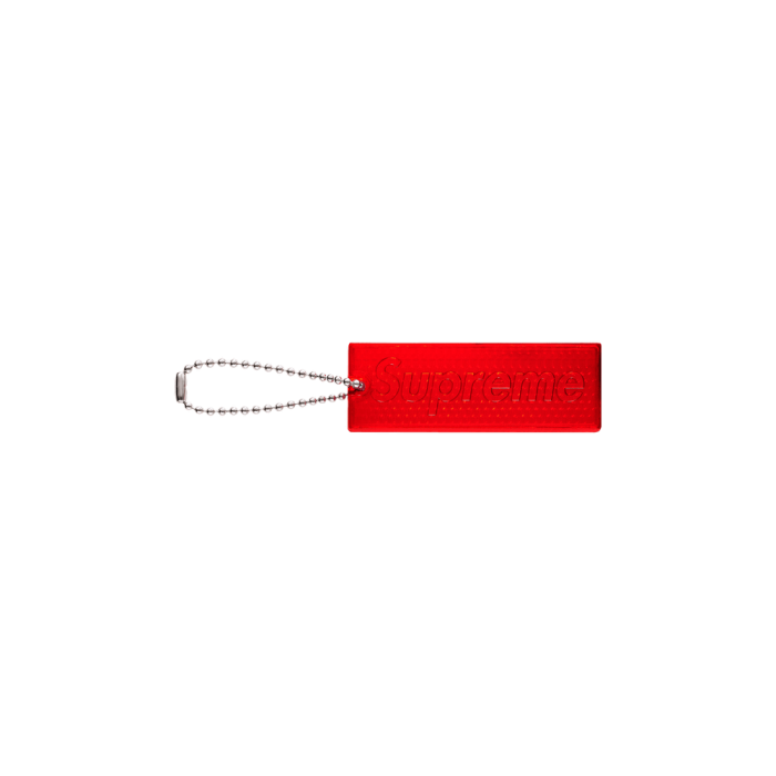 Supreme Reflective Keychain Red