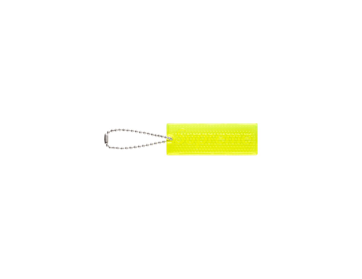 Supreme Reflective Keychain Yellow