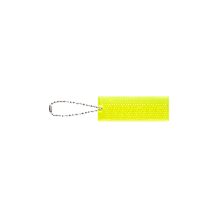 Supreme Reflective Keychain Yellow
