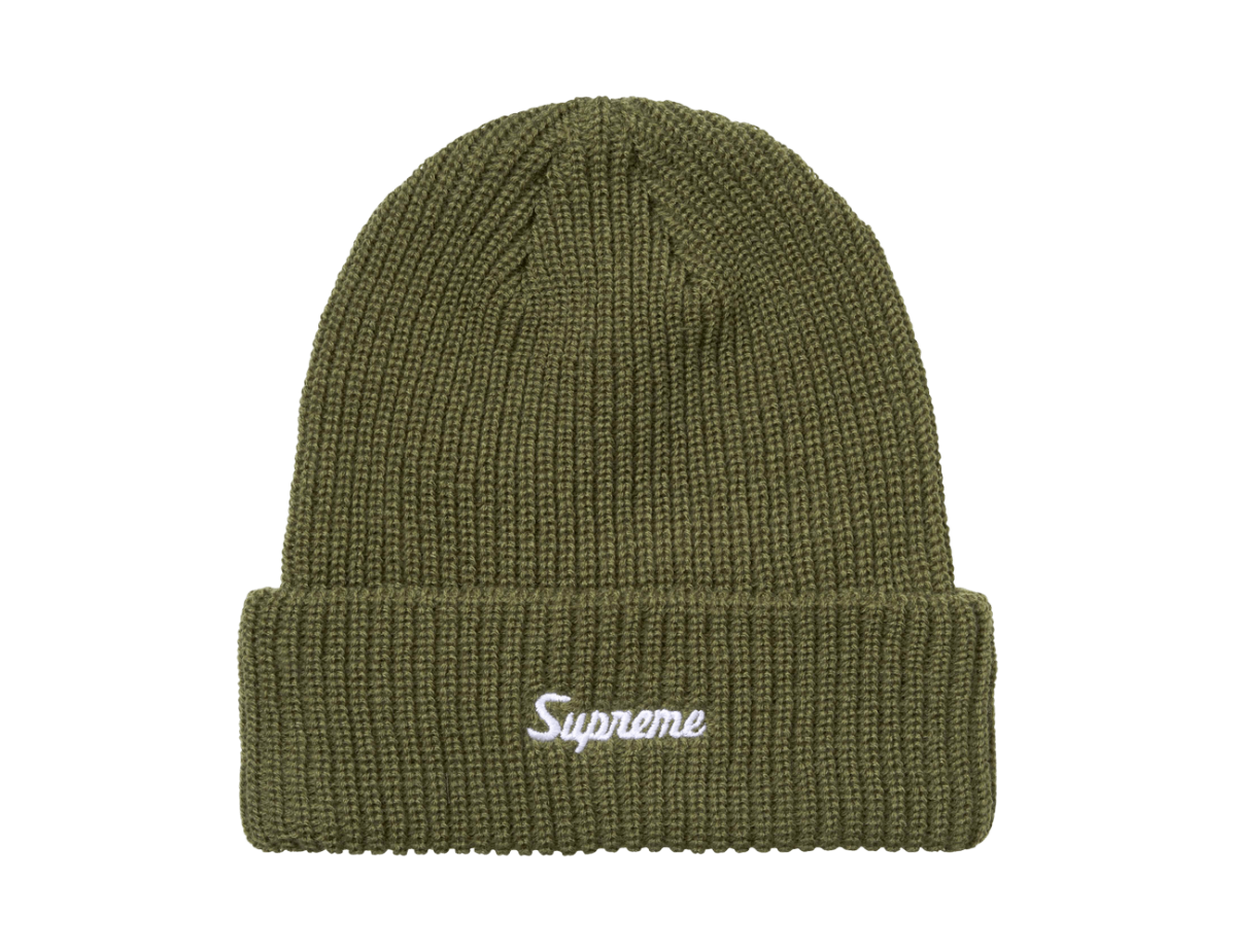 Supreme Loose Gauge Beanie 'Olive'