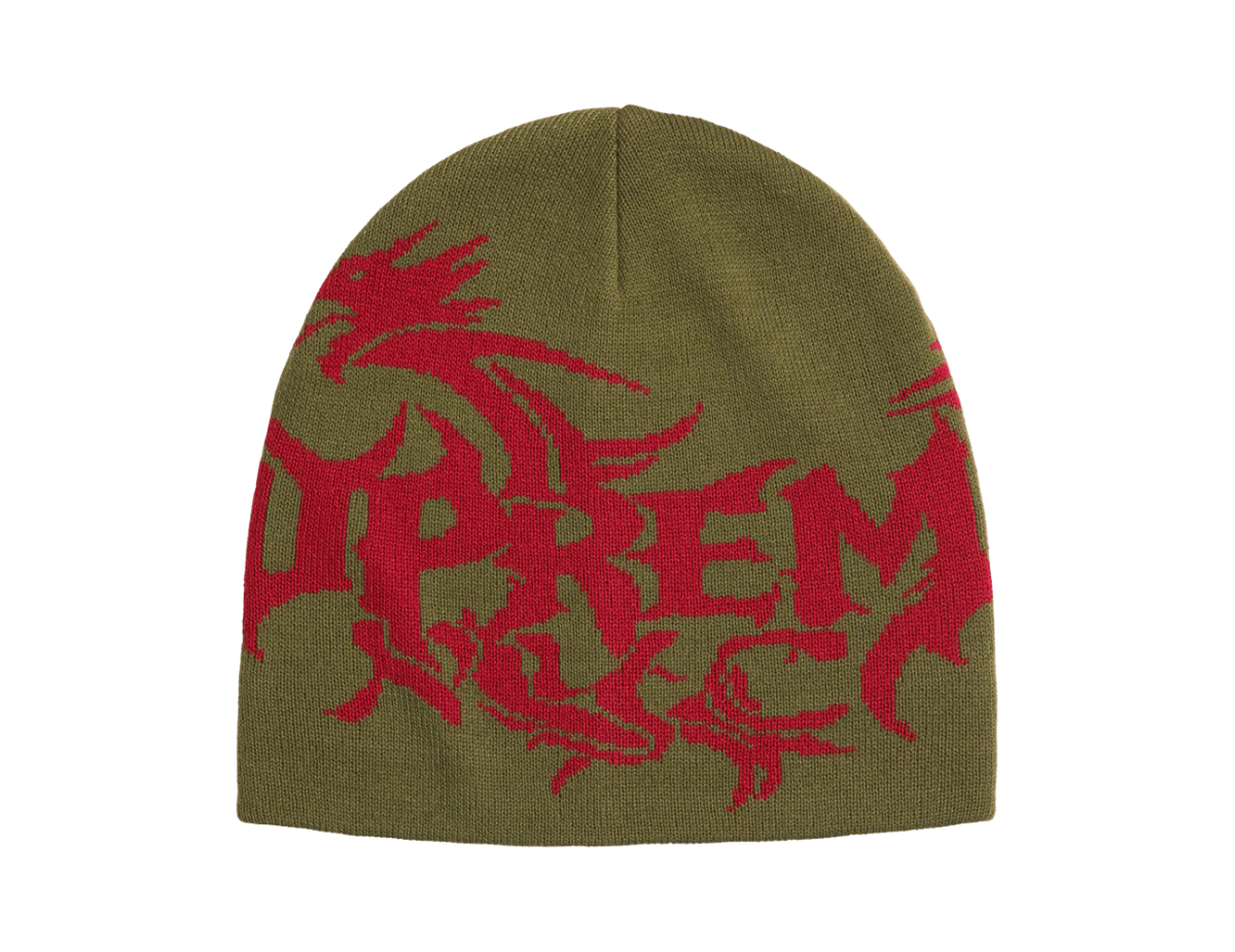 Supreme Dragon Beanie 'Olive'