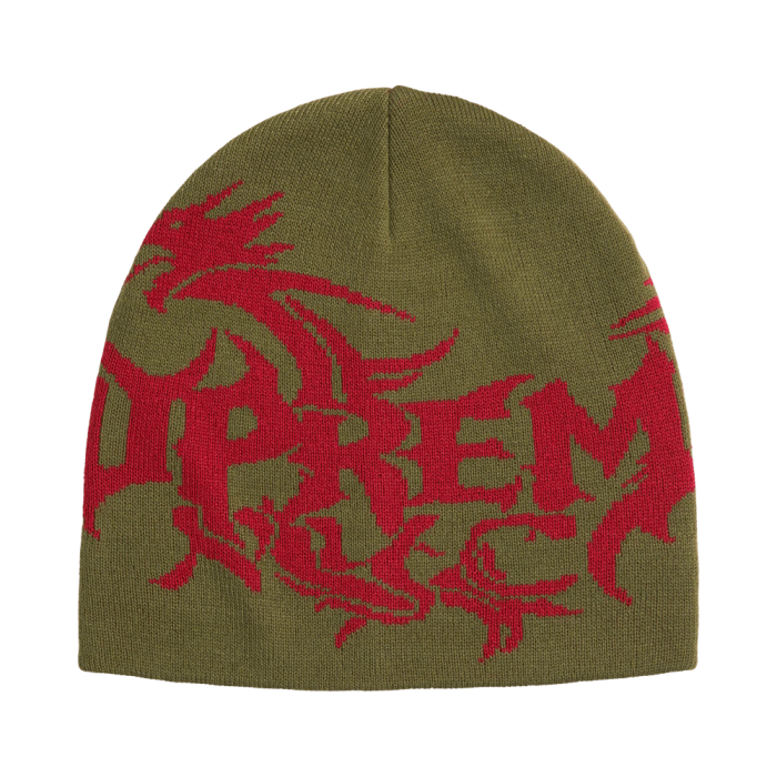 Supreme Dragon Beanie 'Olive'