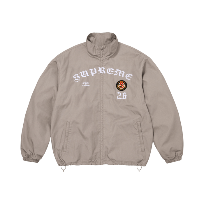 Supreme x Umbro Cotton Ripstop Track Jacket 'Grey' Supreme x Umbro Cotton Ripstop Track Jacket 'Grey'