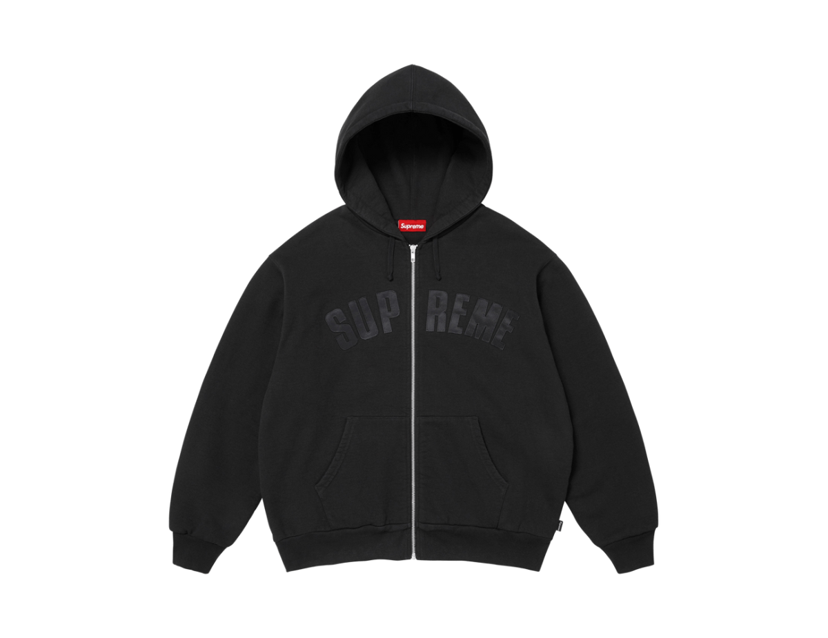 Supreme Arc Thermal Lined Zip Up Hooded Sweatshirt 'Black'