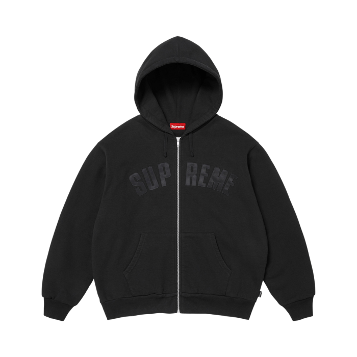 Supreme Arc Thermal Lined Zip Up Hooded Sweatshirt 'Black'