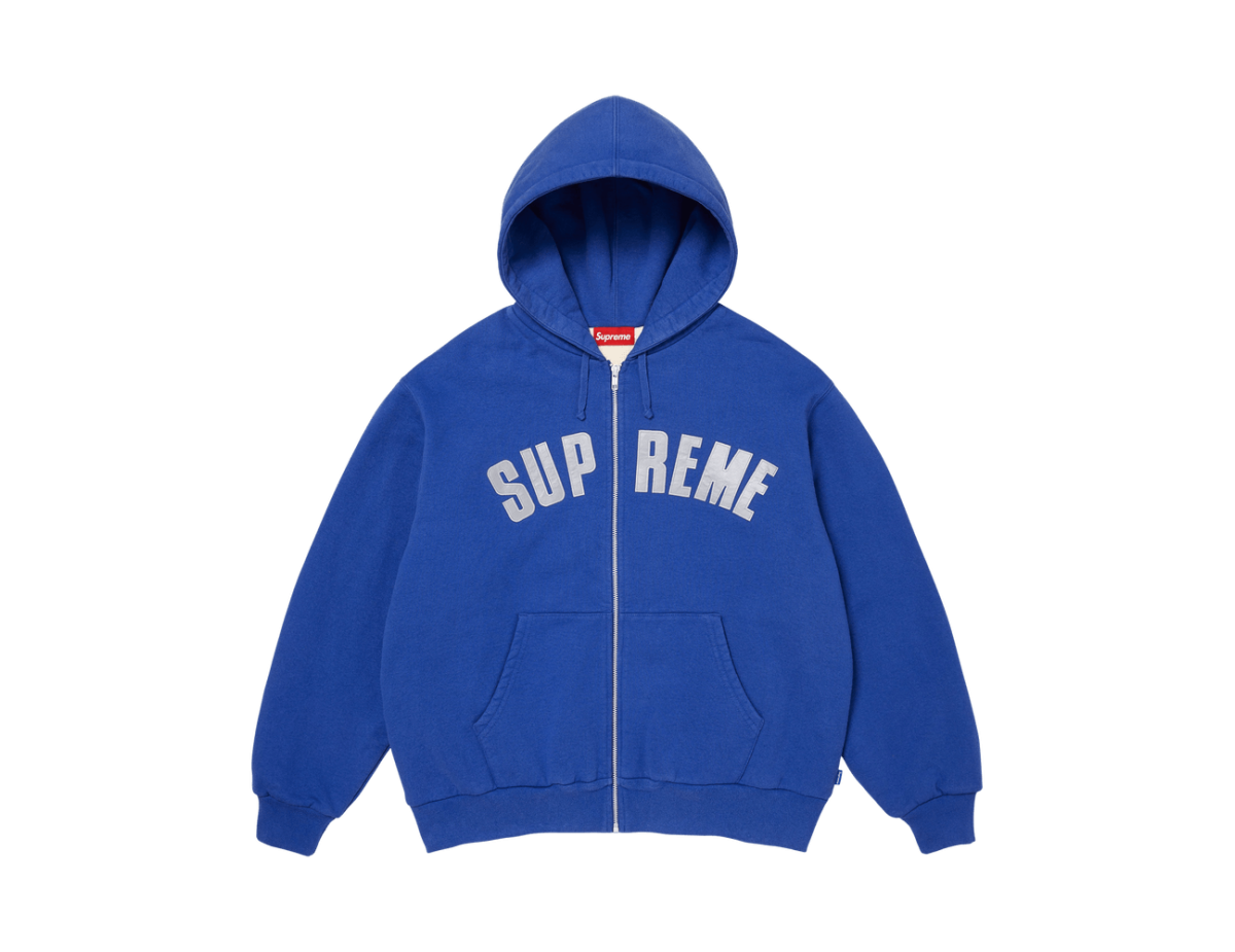 Supreme Arc Thermal Lined Zip Up Hooded Sweatshirt 'Royal'
