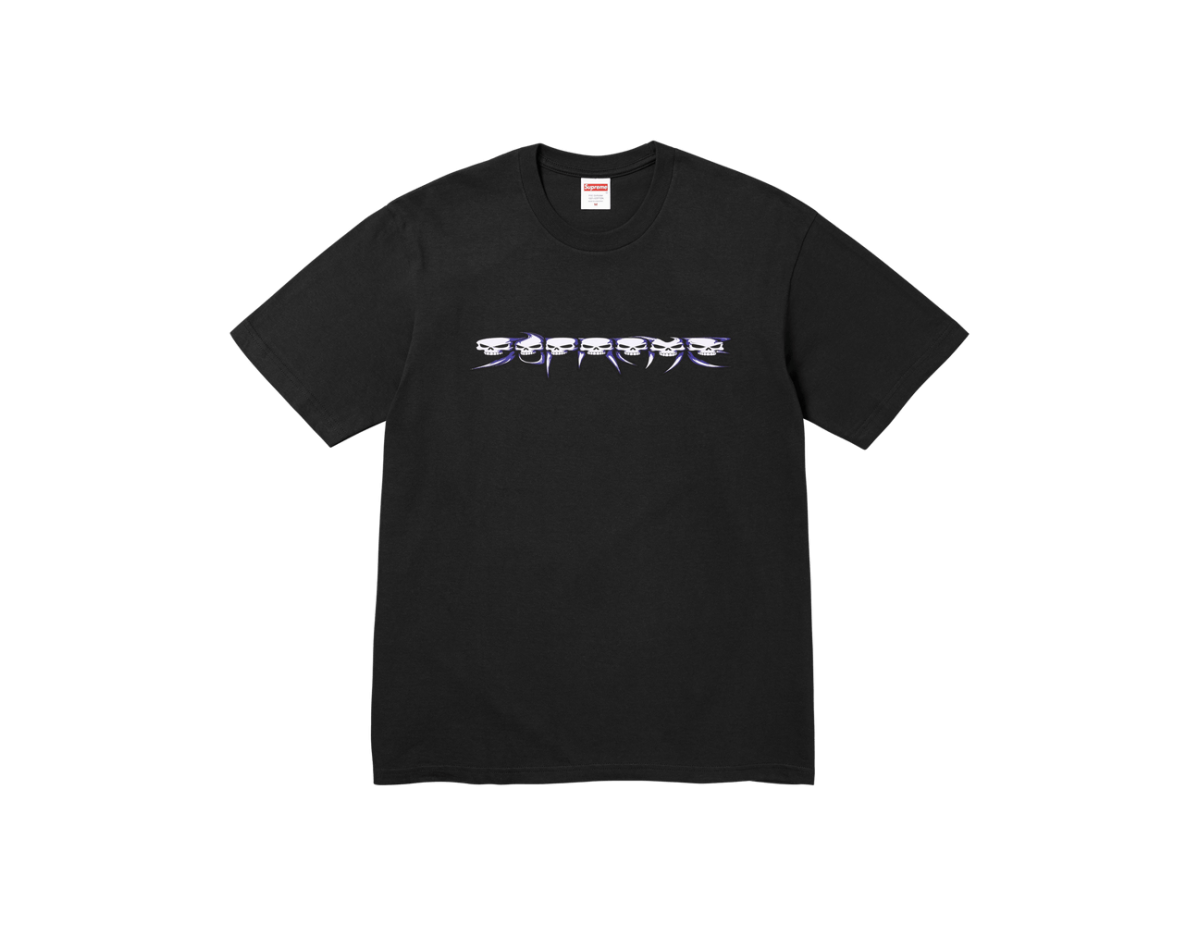 Supreme Skulls Spellout Tee 'Black'