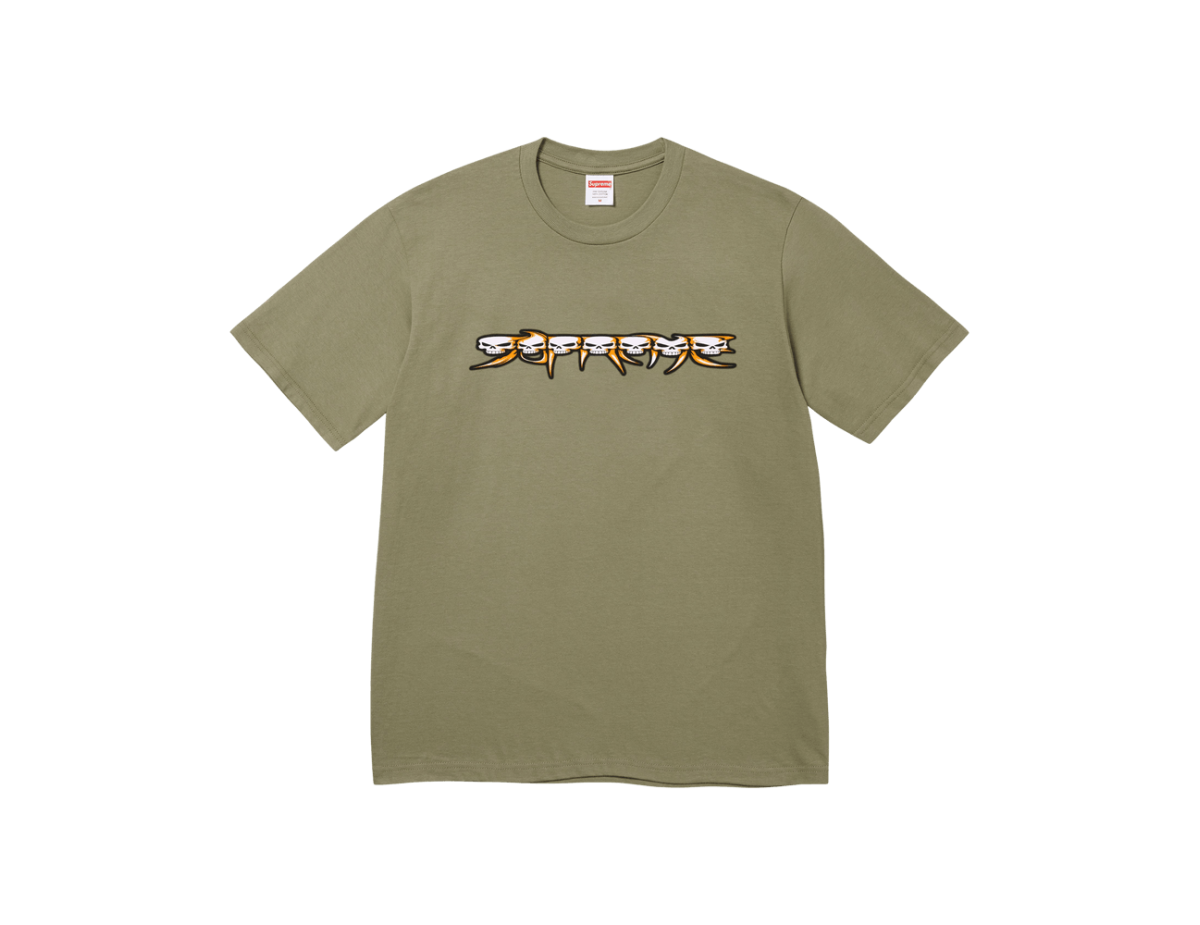 Supreme Skulls Spellout Tee 'Light Olive' Supreme Skulls Spellout Tee 'Light Olive'
