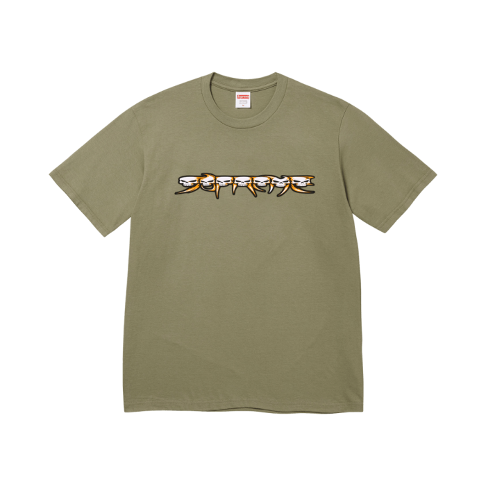 Supreme Skulls Spellout Tee 'Light Olive' Supreme Skulls Spellout Tee 'Light Olive'