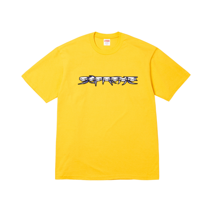 Supreme Skulls Spellout Tee 'Yellow' Supreme Skulls Spellout Tee 'Yellow'