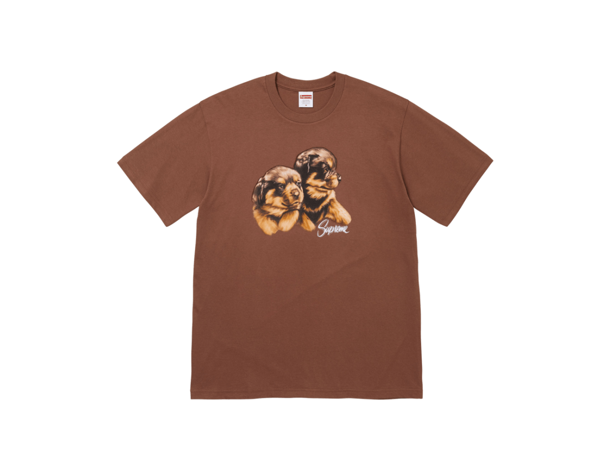 Supreme Puppies Tee 'Brown'