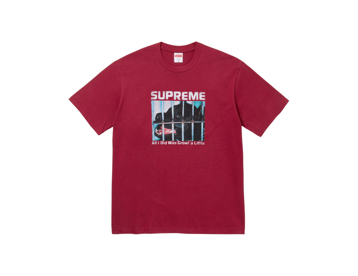 Supreme Growl Tee 'Cardinal'