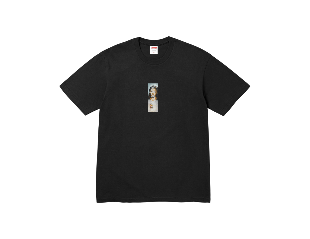 Supreme Prayer Card Box Logo Tee 'Black'