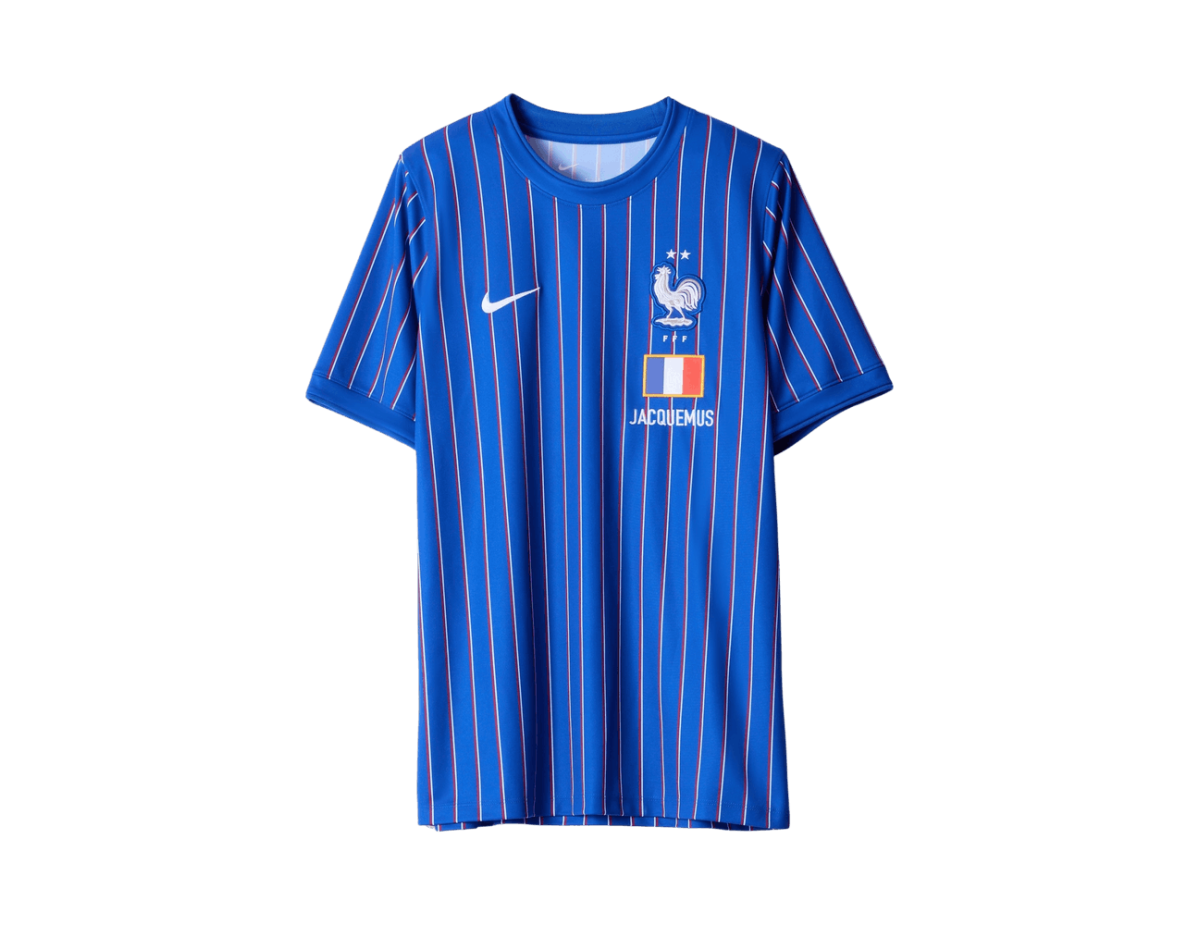 Nike x Jacquemus x France Pre Match Jersey Blue Stripe