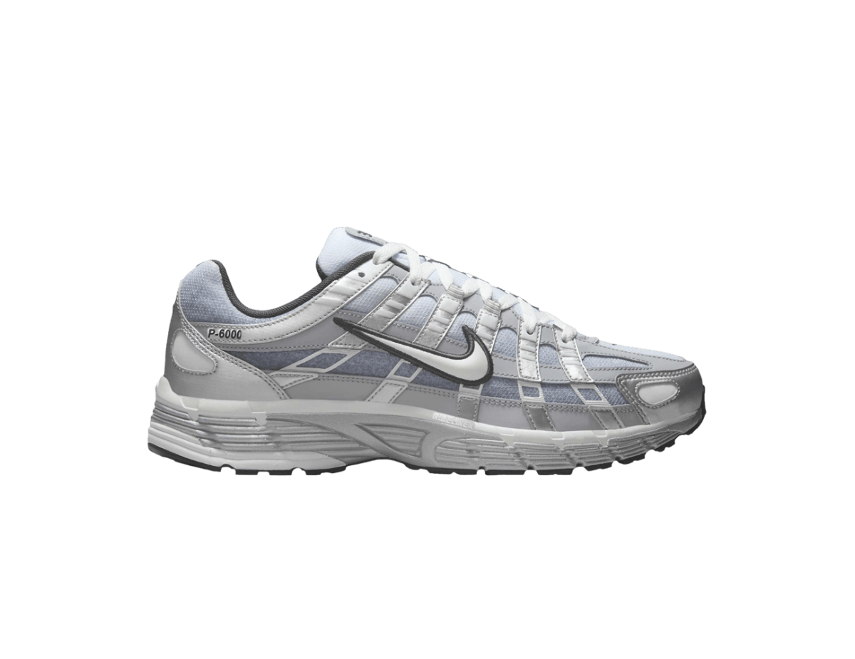 Nike P-6000 Metallic Silver Summit White-Wolf Grey