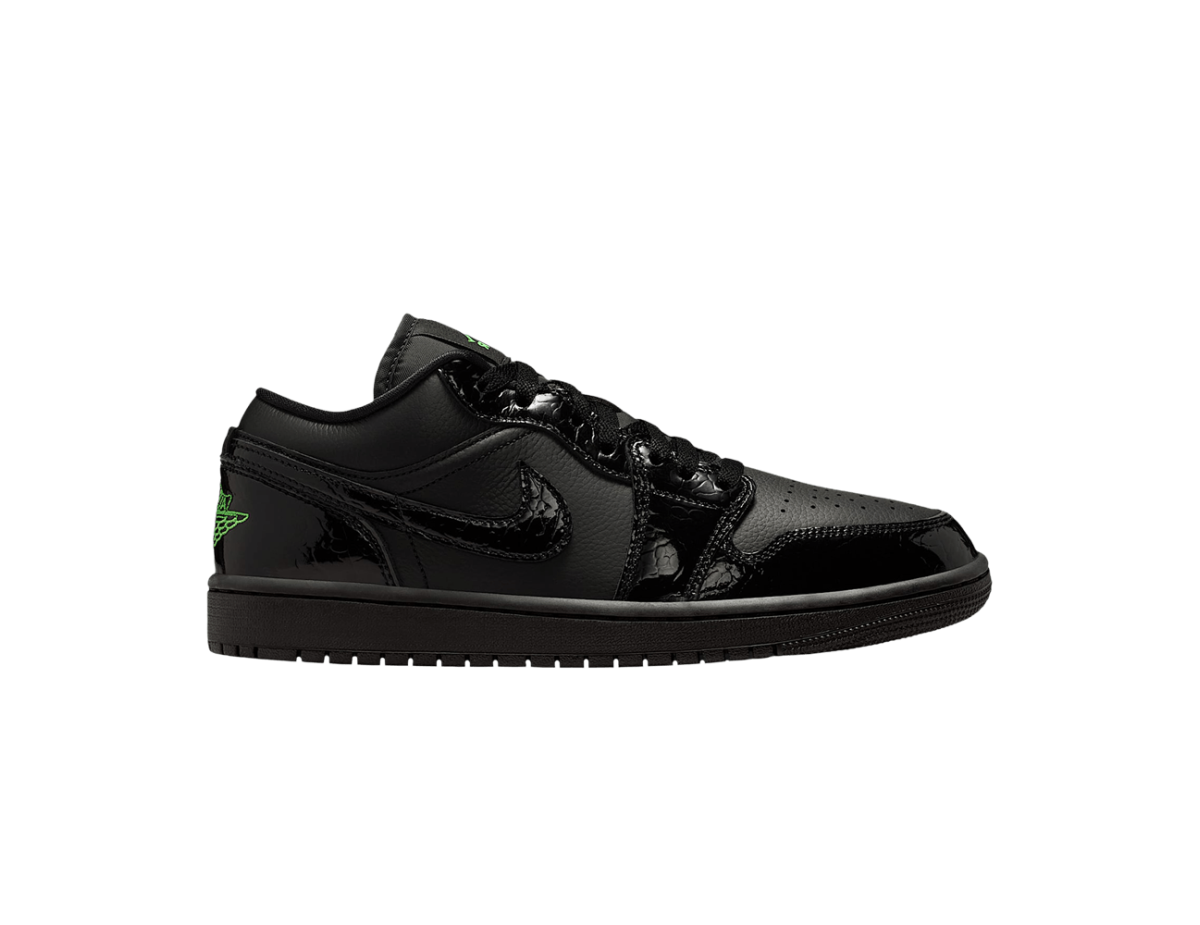 Jordan 1 Low SE Black Croc Scream Green (Women's) Jordan 1 Low SE Black Croc Scream Green (Women's)