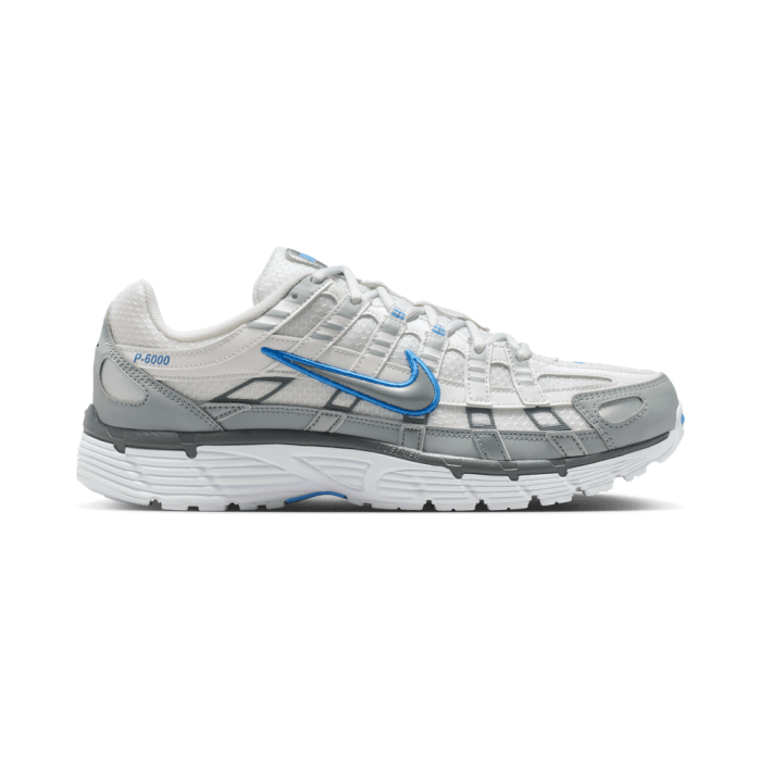 Nike P-6000 White Metallic Silver Blue Nike P-6000 White Metallic Silver Blue