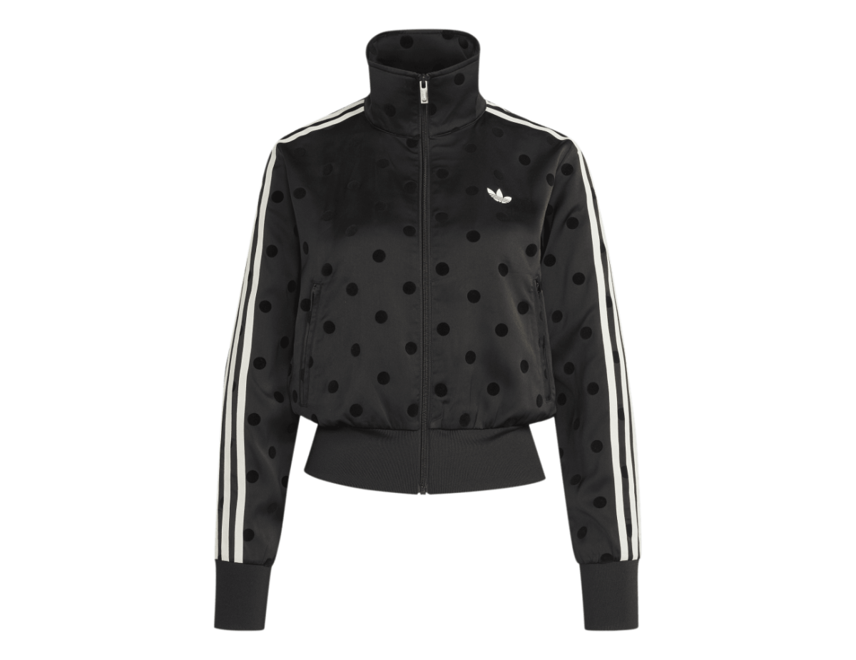 adidas Satin Polka Dots TT Track Jacket Black (Women's) adidas Satin Polka Dots TT Track Jacket Black (Women's)