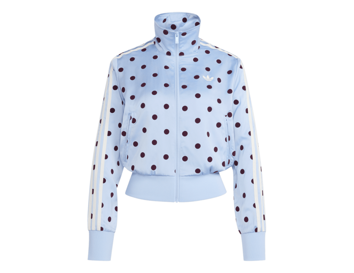 Adidas Satin Polka Dots TT Track Top Clear Sky
