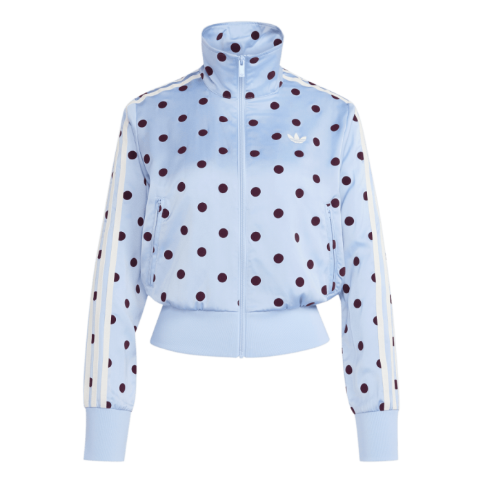 Adidas Satin Polka Dots TT Track Top Clear Sky