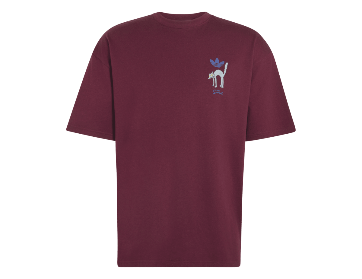 adidas Snowball Graphic Oversized T-shirt Maroon