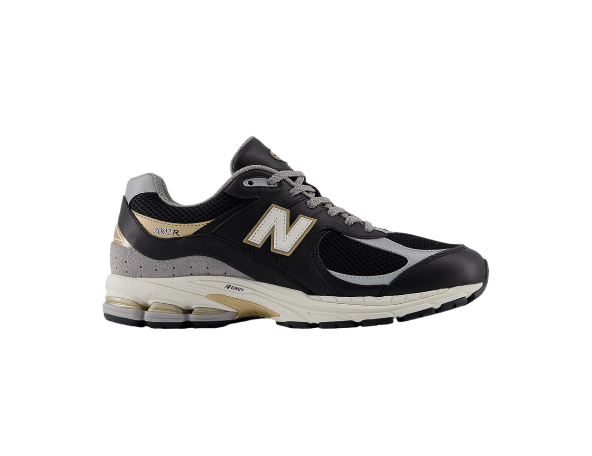 New Balance 2002R Black Sea Salt Gold Metallic