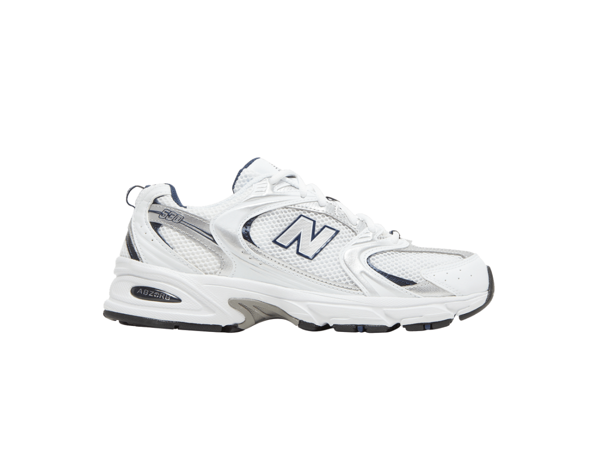 New Balance 530 White Silver Navy