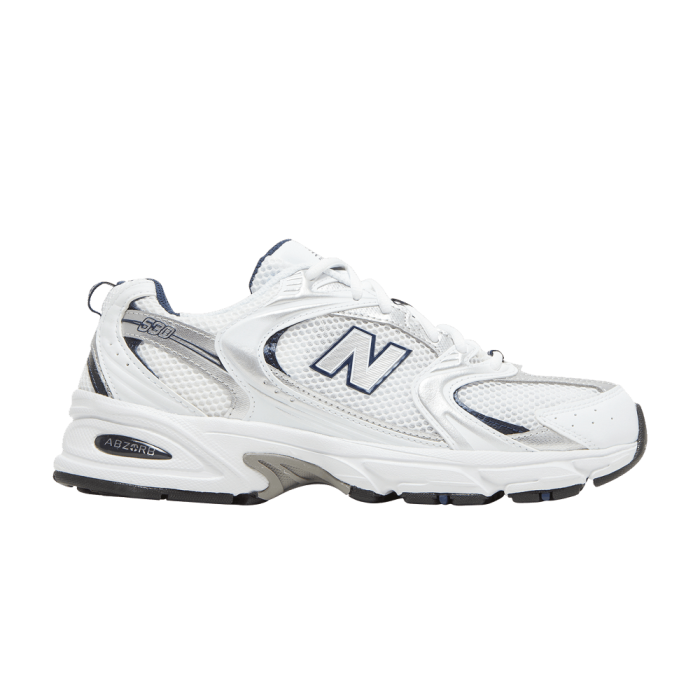 New Balance 530 White Silver Navy New Balance 530 White Silver Navy