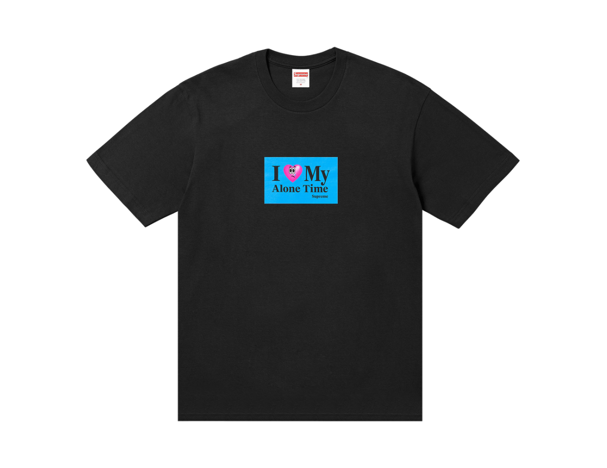 Supreme Alone Time Tee 'Black' Supreme Alone Time Tee 'Black'