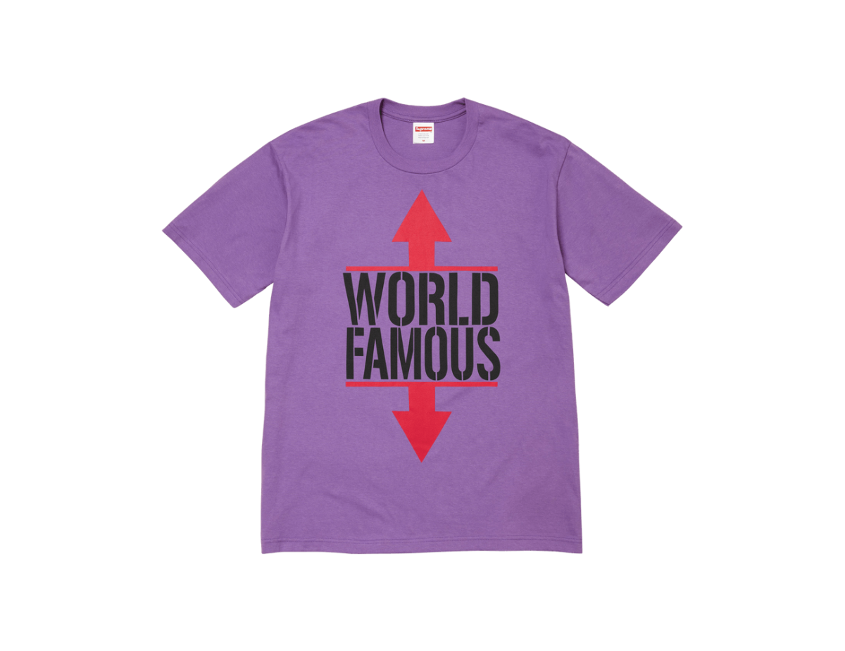 Supreme World Famous Tee 'Purple' Supreme World Famous Tee 'Purple'