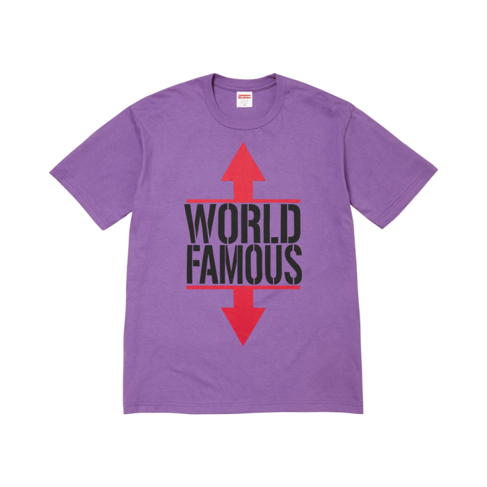 Supreme World Famous Tee 'Purple' Supreme World Famous Tee 'Purple'