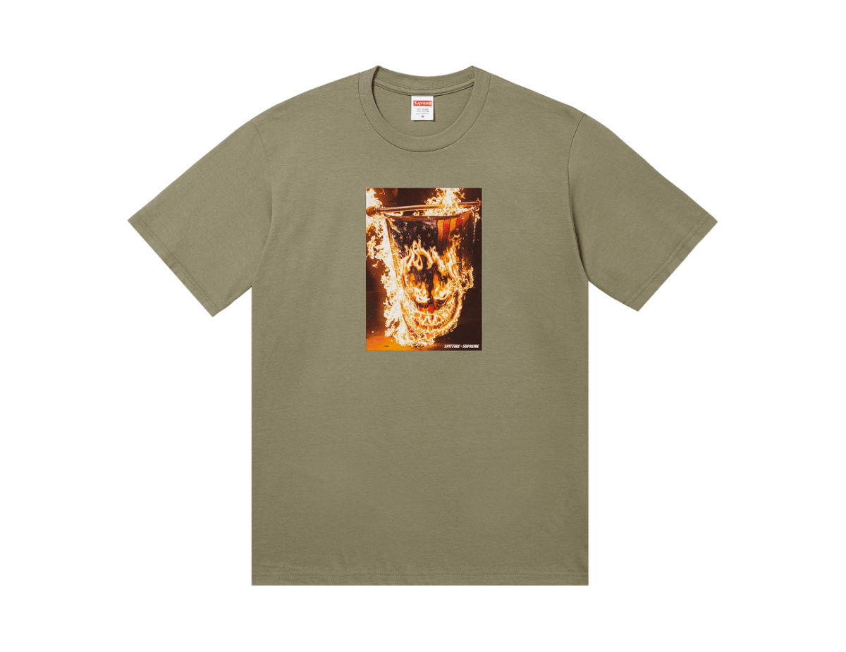 Supreme x Spitfire Flag Tee 'Light Olive' Supreme x Spitfire Flag Tee 'Light Olive'