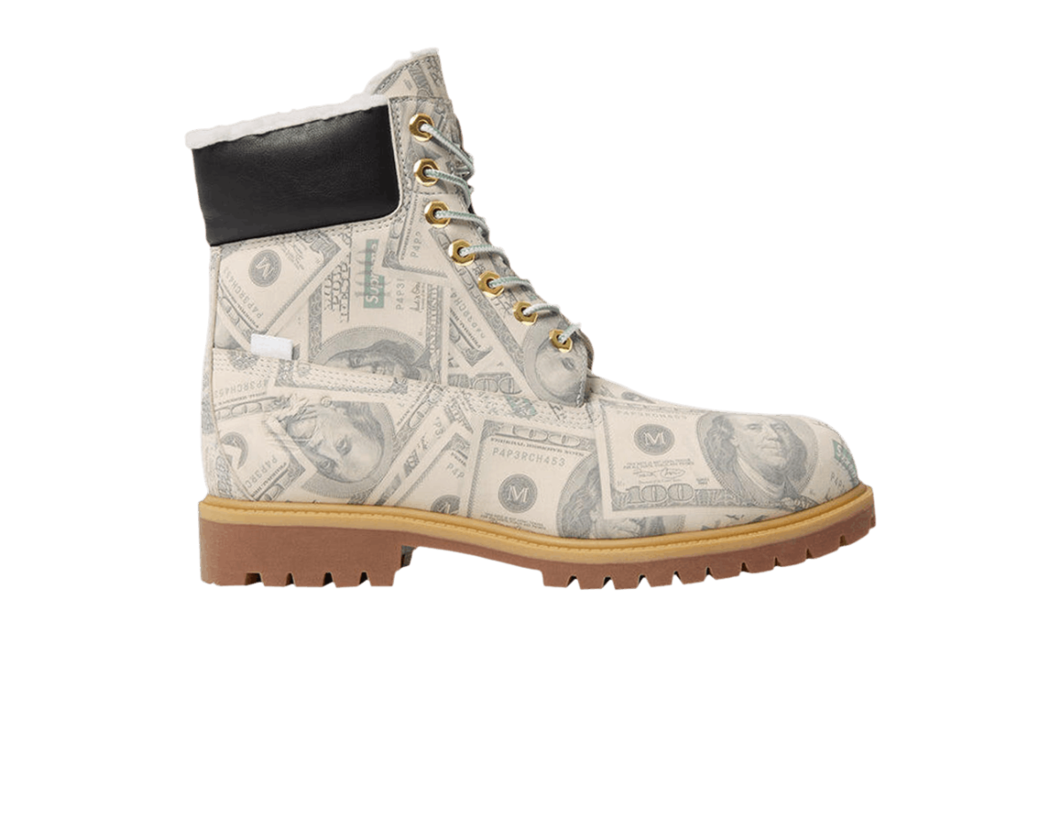 Timberland 6" Premium Waterproof Boot Supreme x MM6 Maison Margiela $100 Bills Timberland 6" Premium Waterproof Boot Supreme x MM6 Maison Margiela $100 Bills