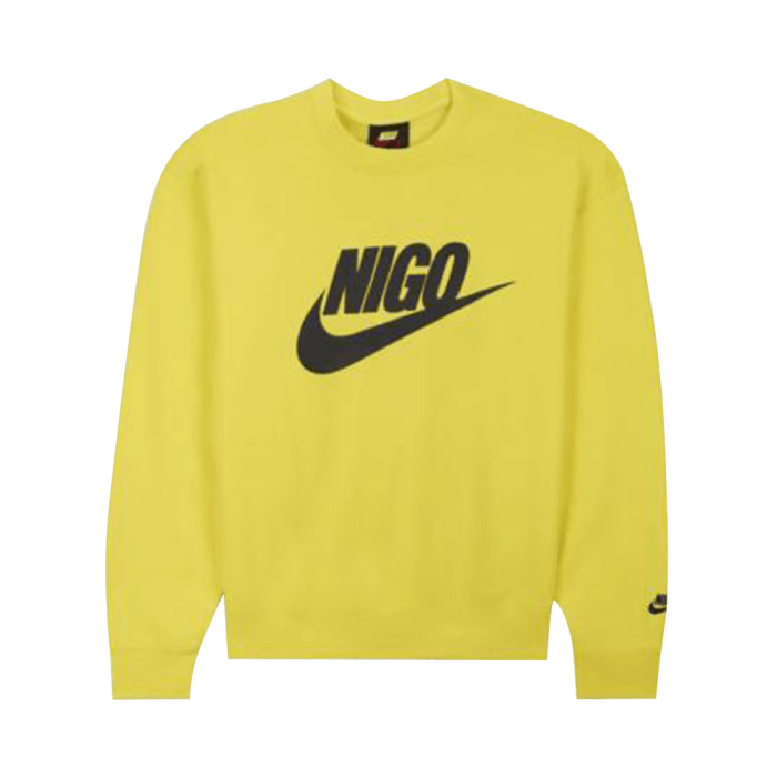 Nike x Nigo NRG Fleece Crew Sweatshirt Yellow Nike x Nigo NRG Fleece Crew Sweatshirt Yellow