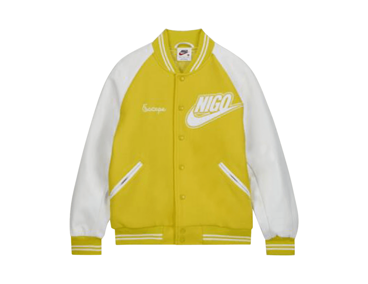 Nike x Nigo NRG Varsity Jacket Yellow Nike x Nigo NRG Varsity Jacket Yellow