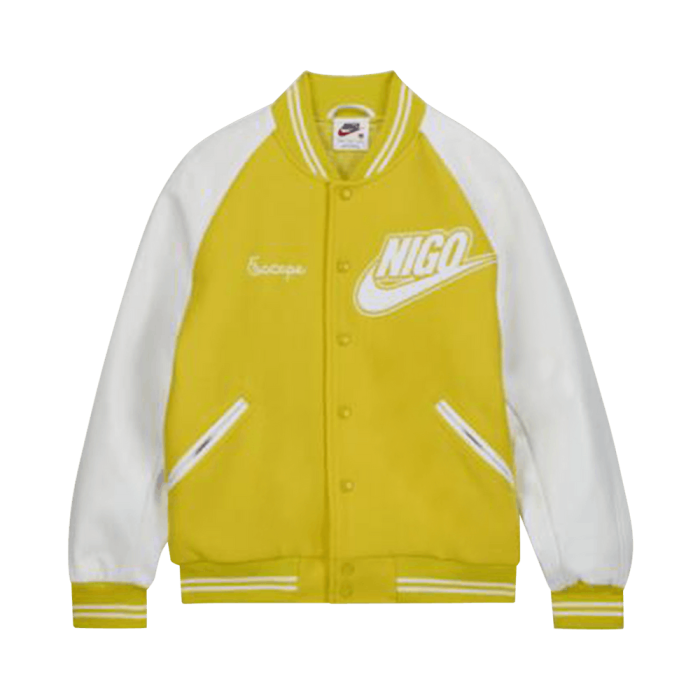 Nike x Nigo NRG Varsity Jacket Yellow Nike x Nigo NRG Varsity Jacket Yellow