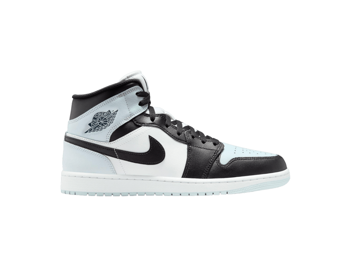 Jordan 1 Mid Black Aura Squadron Blue Jordan 1 Mid Black Aura Squadron Blue