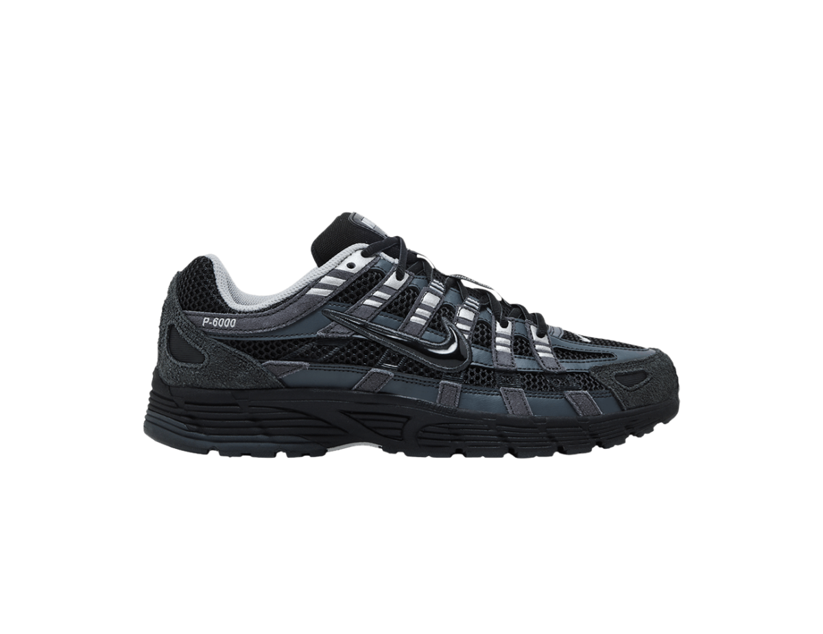 Nike P-6000 Suede Anthracite Metallic Silver
