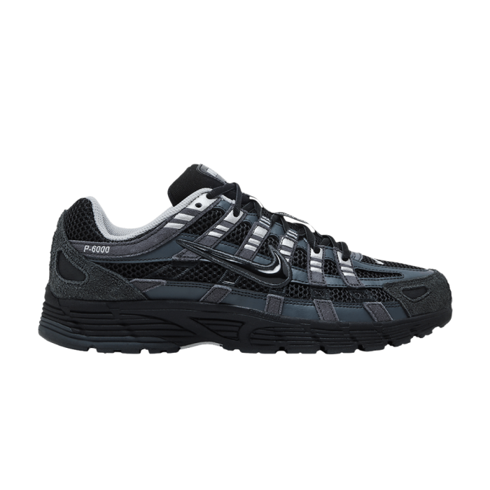 Nike P-6000 Suede Anthracite Metallic Silver