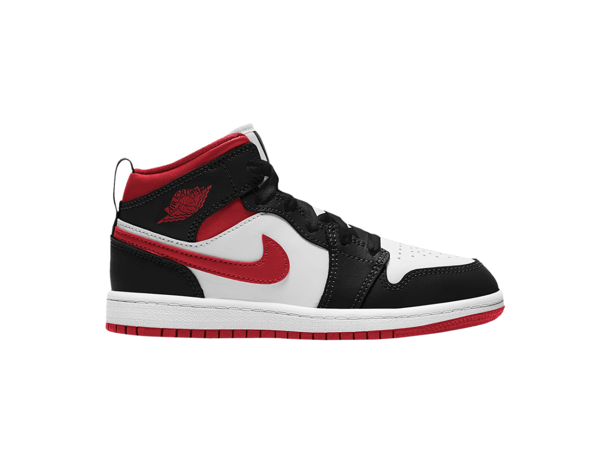 Jordan 1 Mid Gym Red Black White (PS)