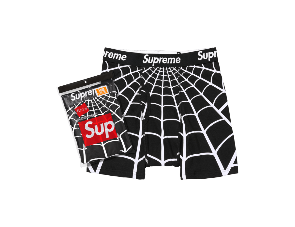 Supreme x Hanes Spider-Man Boxer Briefs (2 Pack) 'Black' Supreme x Hanes Spider-Man Boxer Briefs (2 Pack) 'Black'