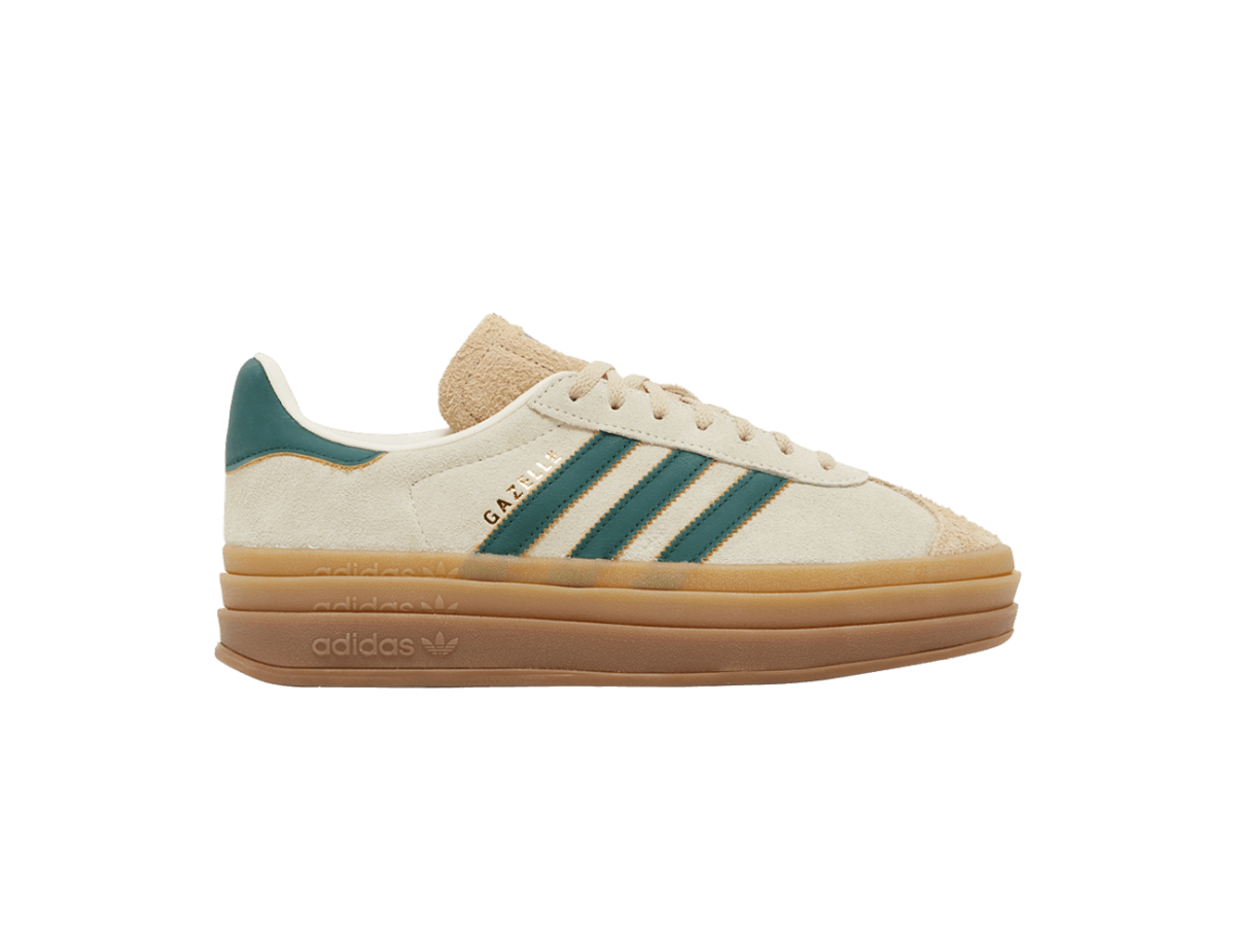 adidas Gazelle Bold Magic Beige Collegiate Green (Women's)