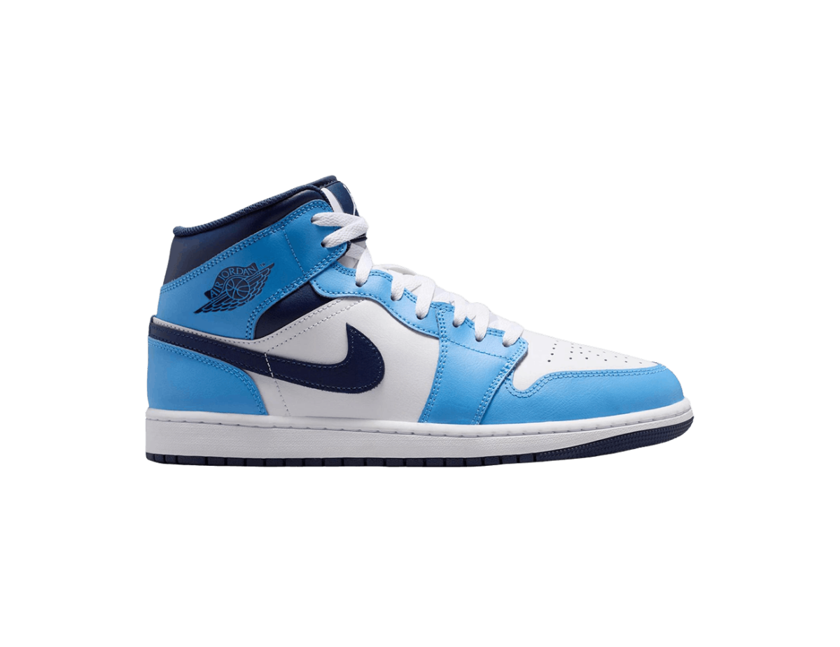 Jordan 1 Mid University Blue Midnight Navy Jordan 1 Mid University Blue Midnight Navy