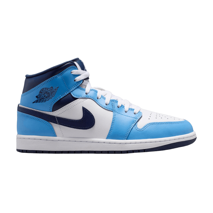 Jordan 1 Mid University Blue Midnight Navy Jordan 1 Mid University Blue Midnight Navy