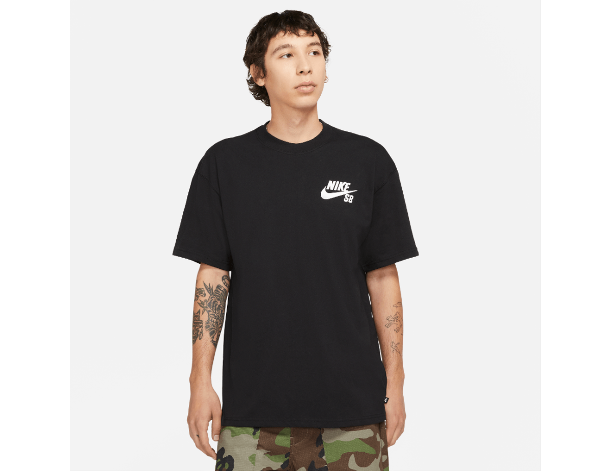 Nike SB Logo Skate T-Shirt Black/White Nike SB Logo Skate T-Shirt Black/White