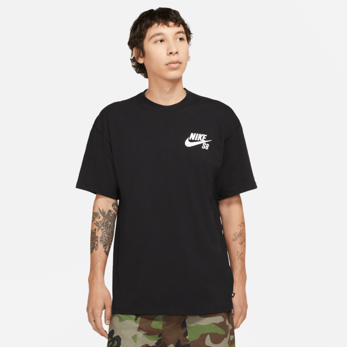 Nike SB Logo Skate T-Shirt Black/White
