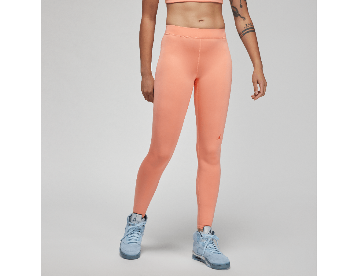 Jordan Women's 7/8 Logo Leggings Crimson Bliss/Rush Orange