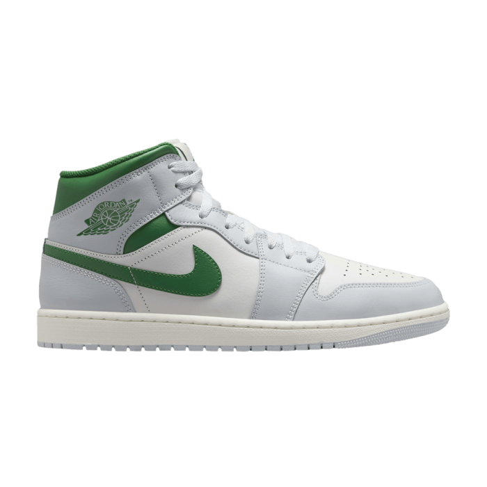 Jordan 1 Mid White Pure Platinum Pine Green Jordan 1 Mid White Pure Platinum Pine Green